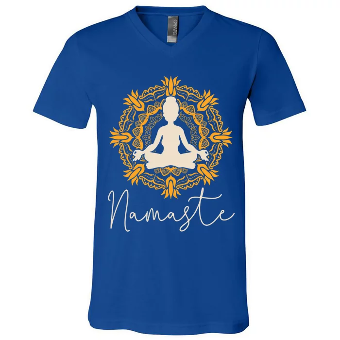 Namaste Yoga Gift Great Gift V-Neck T-Shirt