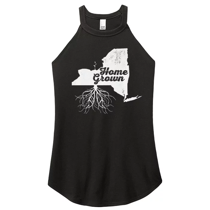 New York Home Grown Roots Ny State Pride Women’s Perfect Tri Rocker Tank