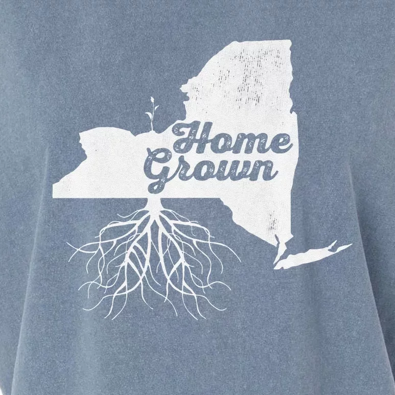 New York Home Grown Roots Ny State Pride Garment-Dyed Women's Muscle Tee