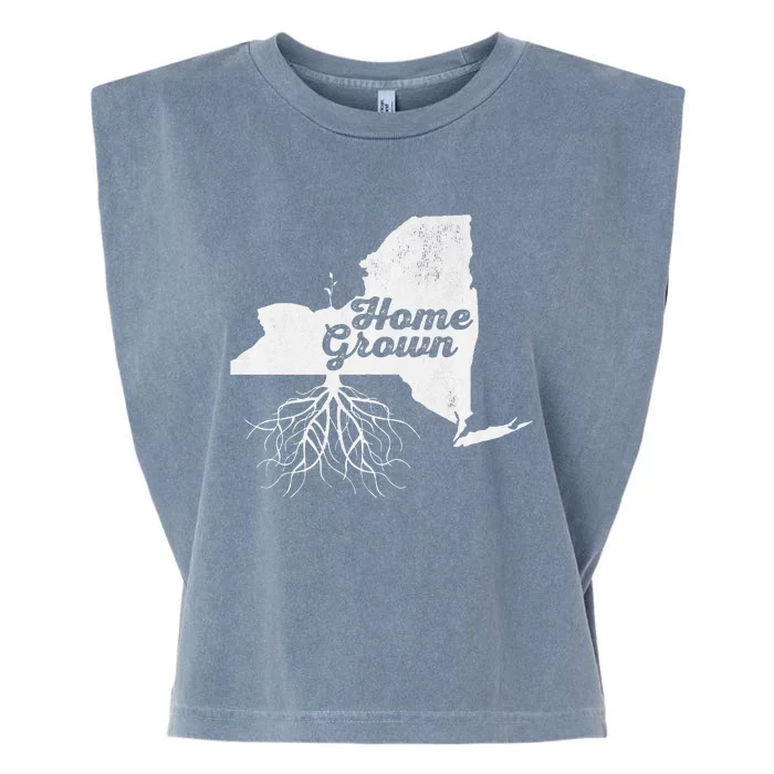 New York Home Grown Roots Ny State Pride Garment-Dyed Women's Muscle Tee