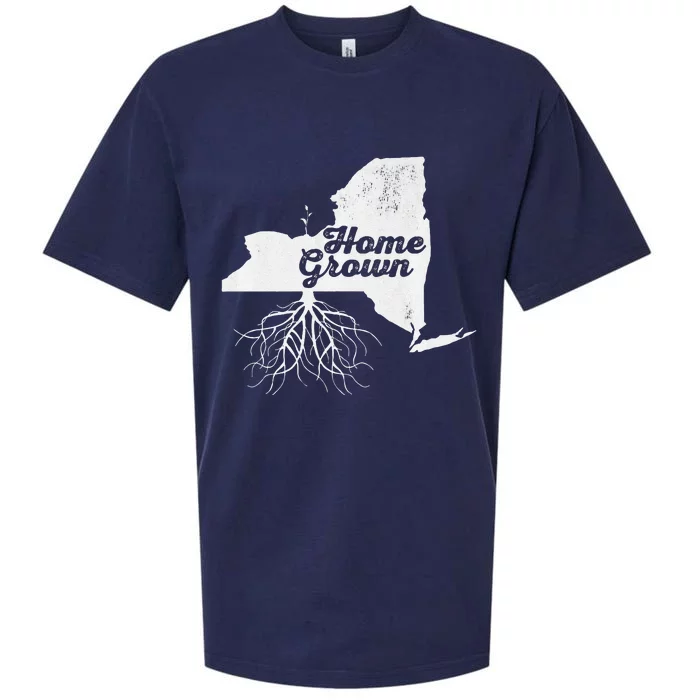 New York Home Grown Roots Ny State Pride Sueded Cloud Jersey T-Shirt