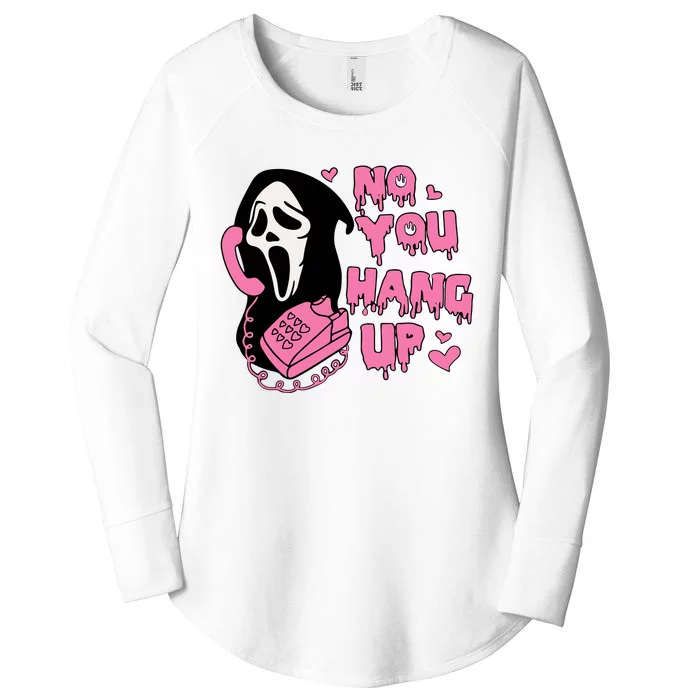 No You Hang Up First Women's Perfect Tri Tunic Long Sleeve Shirt