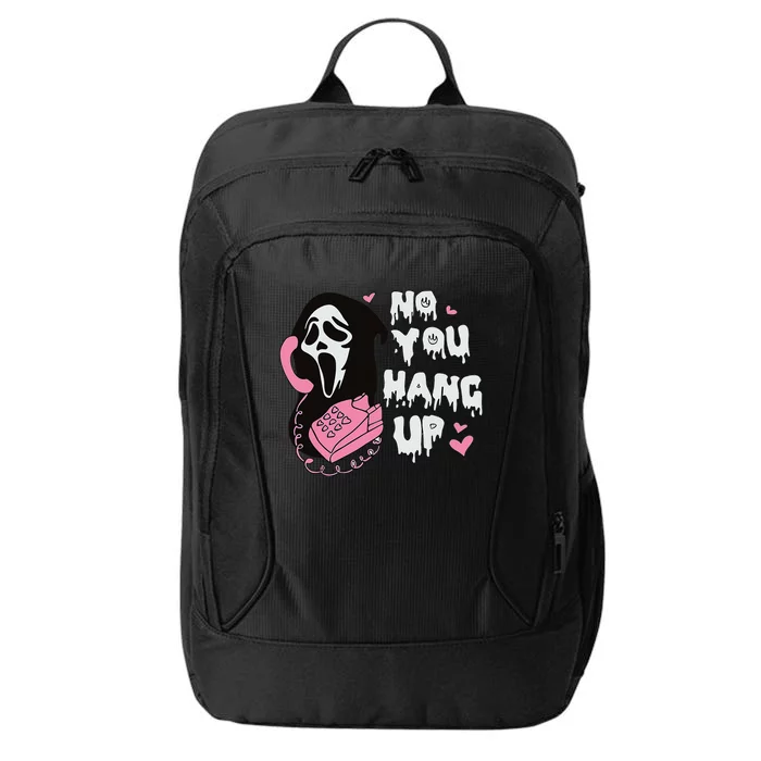 No You H.Ang Up First. Ghost Halloween Funny City Backpack