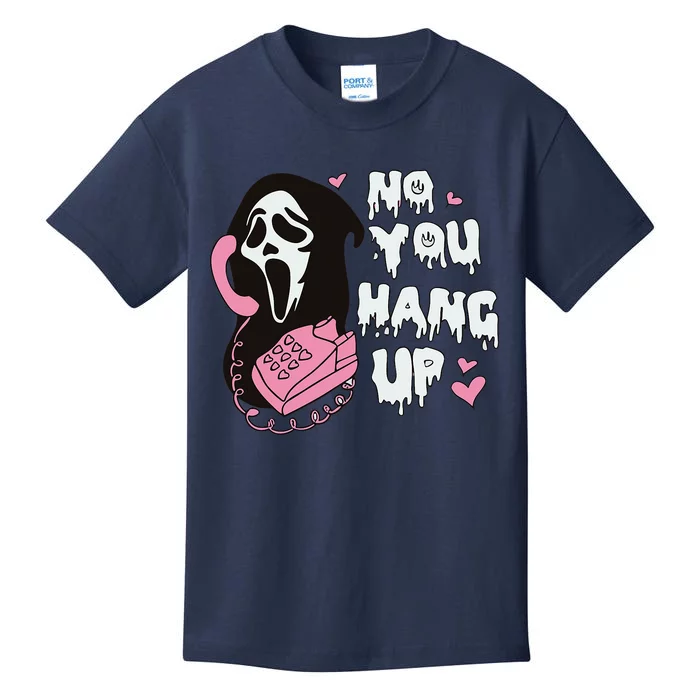 No You Hang Up First. Ghost Halloween Funny Kids T-Shirt