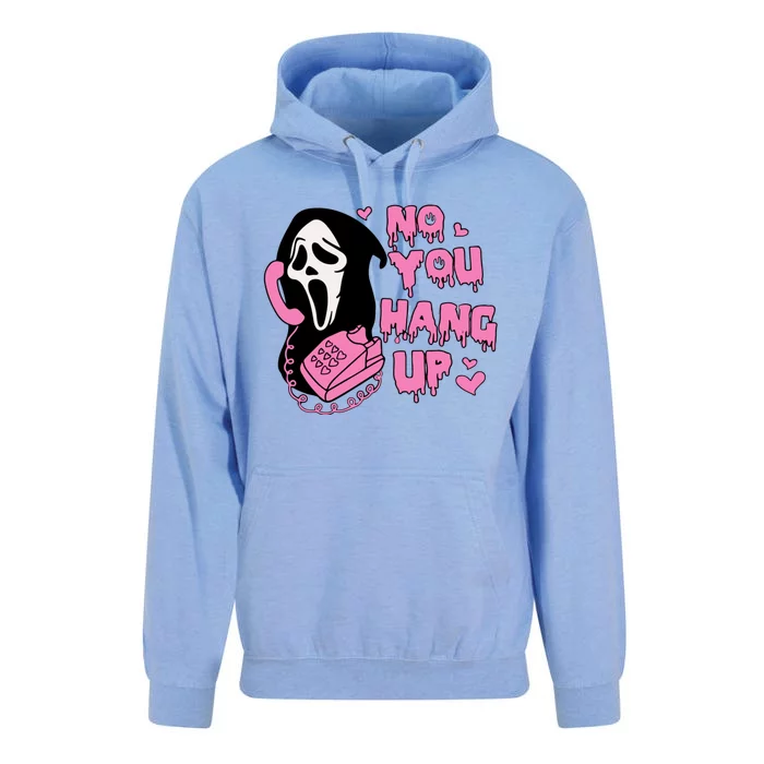 No You Hang Up Funny Ghostface Valentine Halloween Unisex Surf Hoodie