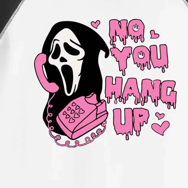 No You Hang Up Funny Ghostface Valentine Halloween Toddler Fine Jersey T-Shirt