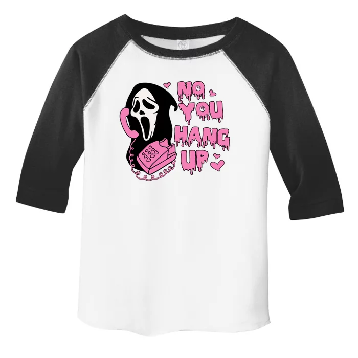 No You Hang Up Funny Ghostface Valentine Halloween Toddler Fine Jersey T-Shirt