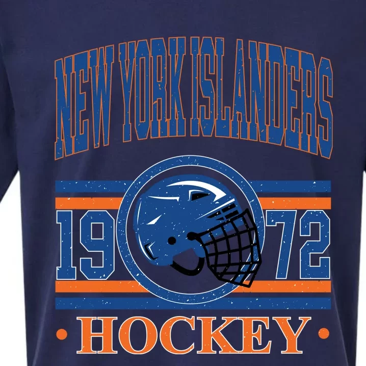 New York Islanders Hockey Team Supporter Sueded Cloud Jersey T-Shirt