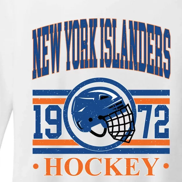 New York Islanders Hockey Team Supporter Womens CVC Long Sleeve Shirt