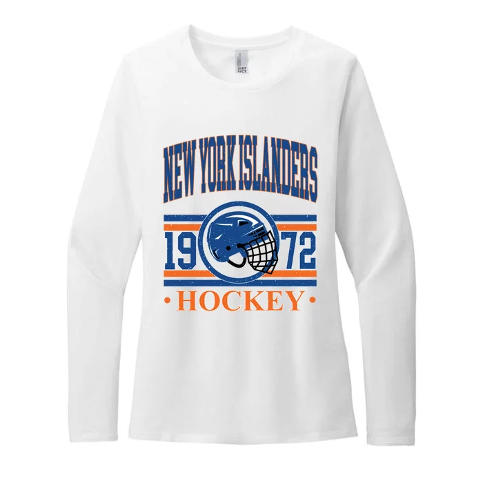 New York Islanders Hockey Team Supporter Womens CVC Long Sleeve Shirt