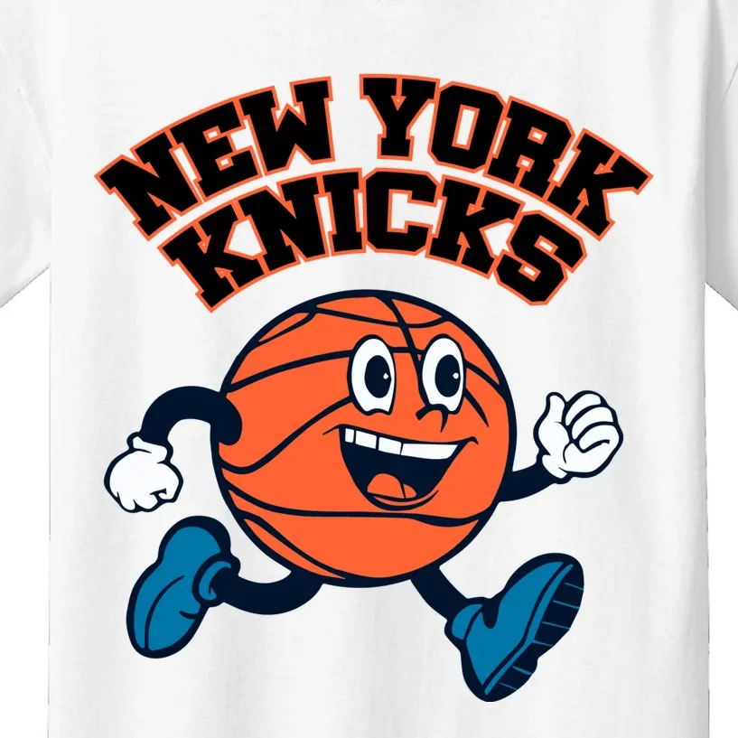 New York Knicks Basketball Running Kids T-Shirt