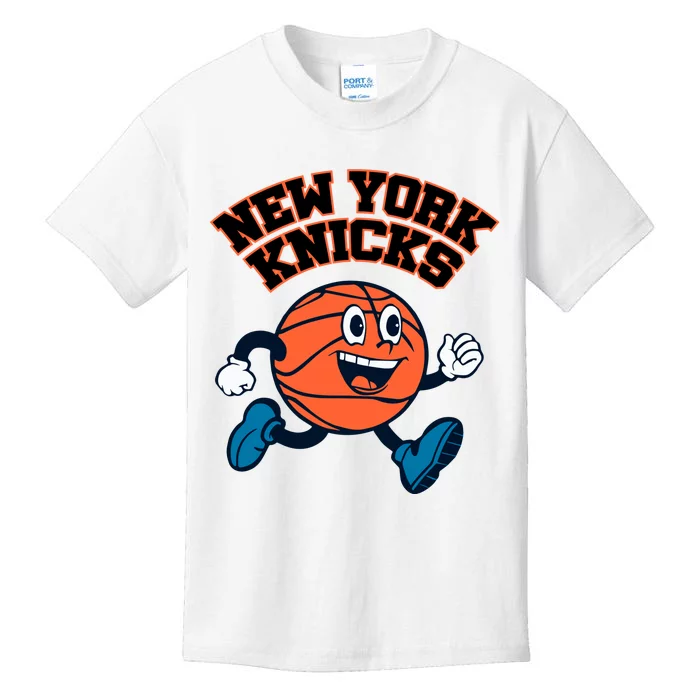 New York Knicks Basketball Running Kids T-Shirt