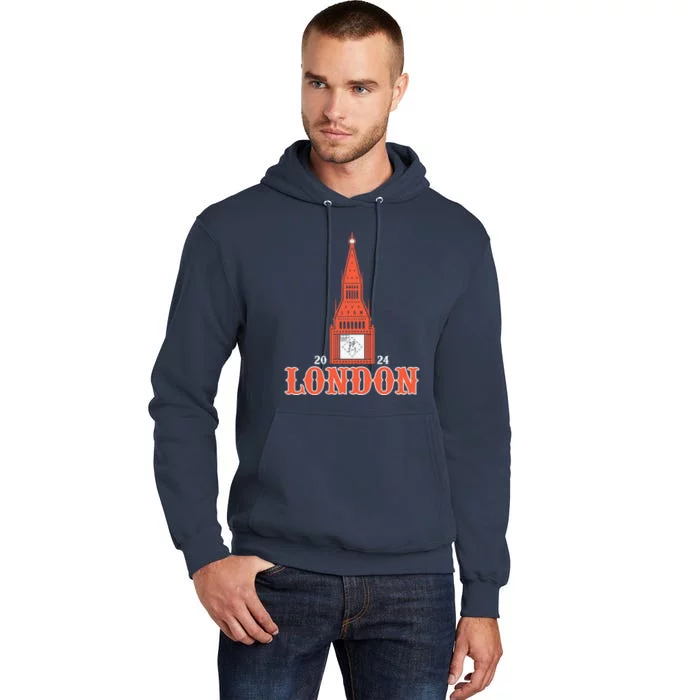 New York London Clock Tower Tall Hoodie