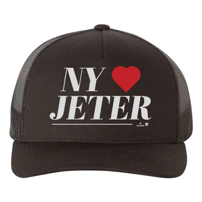 New York Loves Jeter Yupoong Adult 5-Panel Trucker Hat