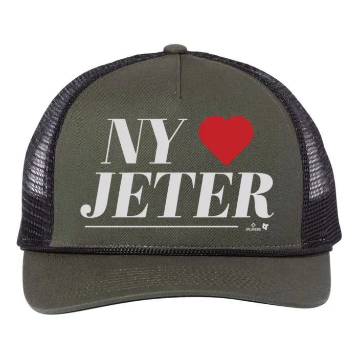 New York Loves Jeter Retro Rope Trucker Hat Cap