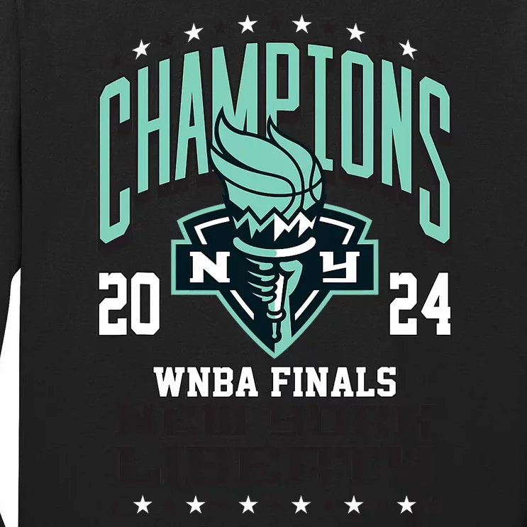 New York Liberty 2024 Championship Tall Long Sleeve T-Shirt