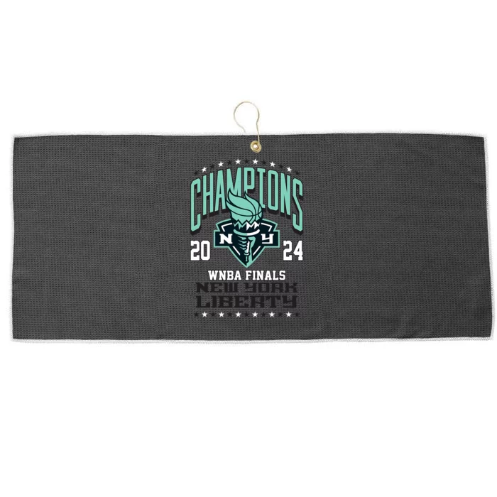 New York Liberty 2024 Championship Large Microfiber Waffle Golf Towel