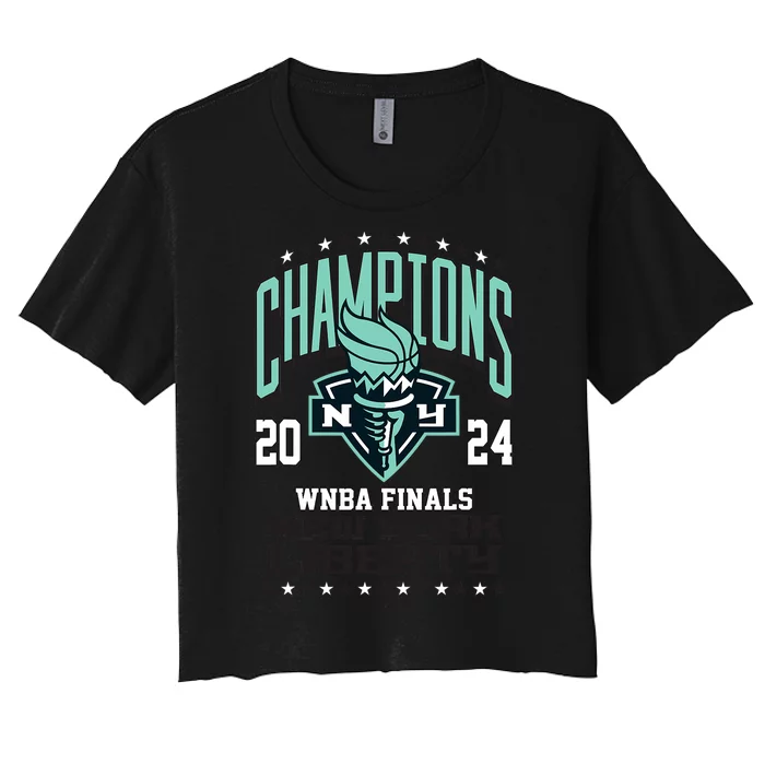 New York Liberty 2024 Championship Women's Crop Top Tee