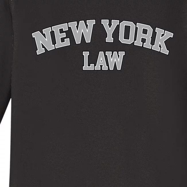 New York Lawyer Attorney Bar Graduate School Law Gift Baby Long Sleeve Bodysuit