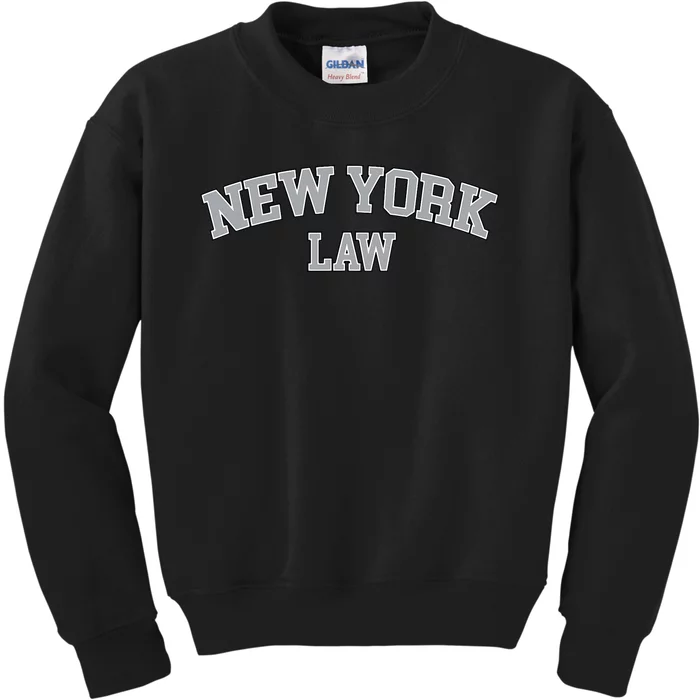 New York Lawyer Attorney Bar Graduate School Law Gift Kids Sweatshirt