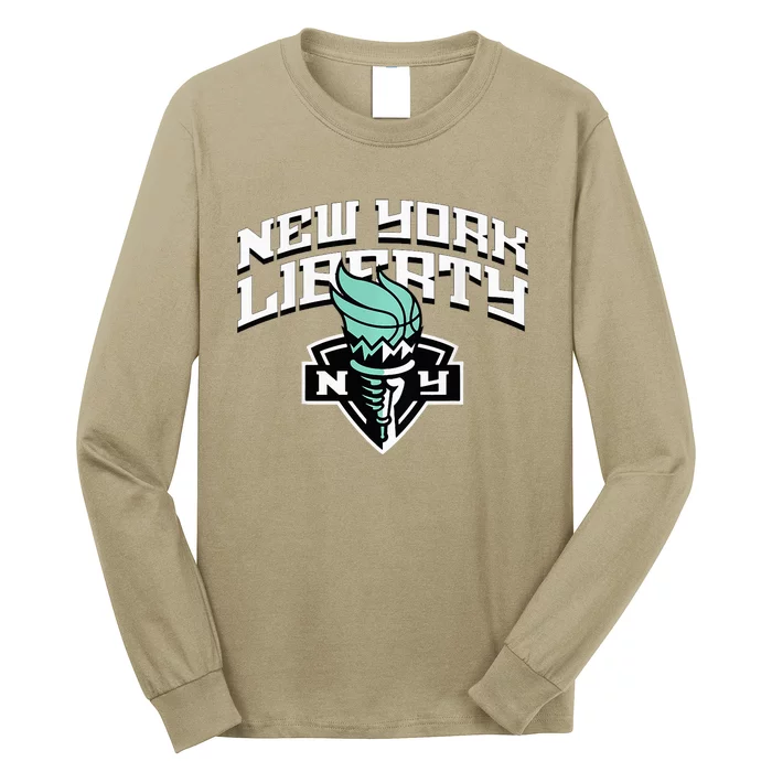 New York Liberty Top Court Long Sleeve Shirt