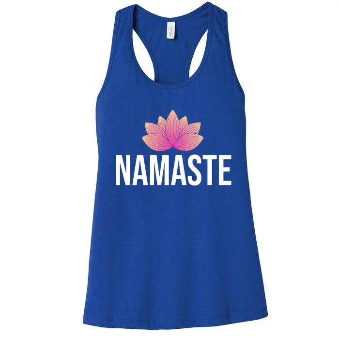 Namaste Yoga Lotus Flower Gift Women's Racerback Tank