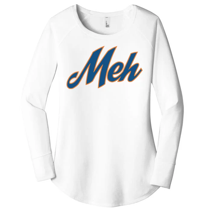 New York Meh Women's Perfect Tri Tunic Long Sleeve Shirt