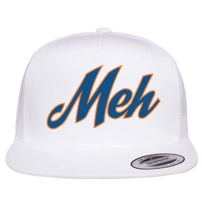 New York Meh Flat Bill Trucker Hat