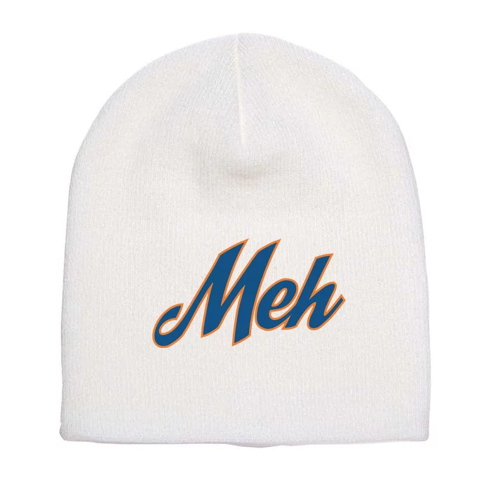 New York Meh Short Acrylic Beanie