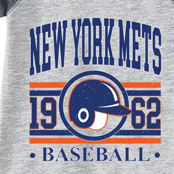 New York Mets 1962 Baseball Team Supporter Infant Baby Jersey Bodysuit