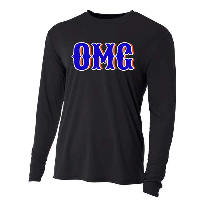 New York Mets Omg Cooling Performance Long Sleeve Crew