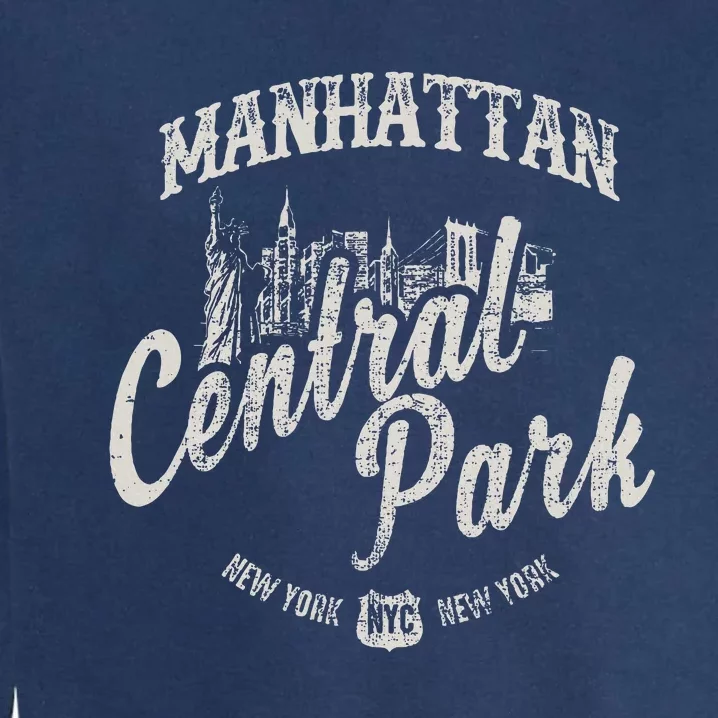 New York Manhattan Central Park Garment-Dyed Sweatshirt