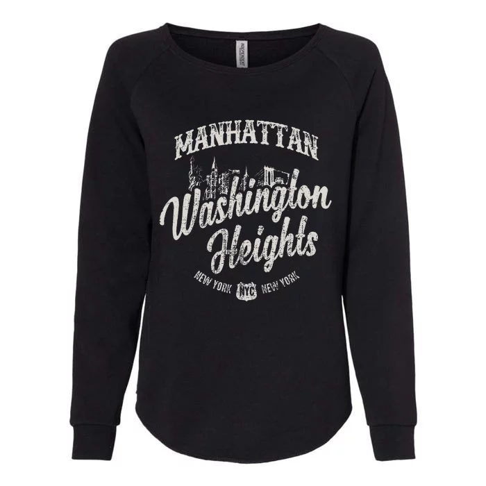 New York Manhattan Washington Heights Womens California Wash Sweatshirt