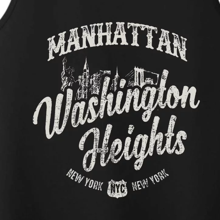 New York Manhattan Washington Heights Performance Tank