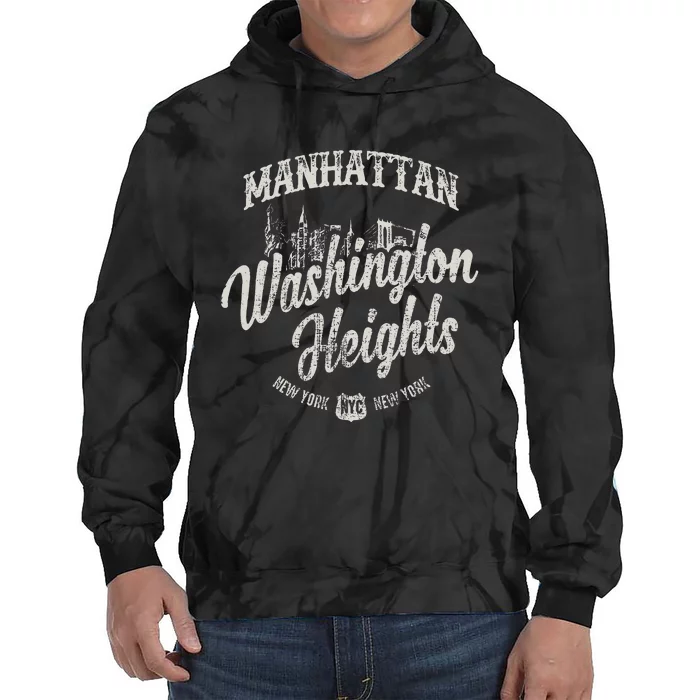 New York Manhattan Washington Heights Tie Dye Hoodie