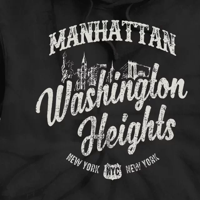 New York Manhattan Washington Heights Tie Dye Hoodie