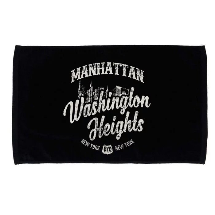 New York Manhattan Washington Heights Microfiber Hand Towel