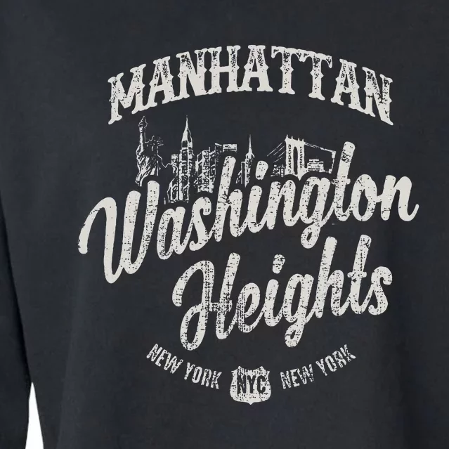 New York Manhattan Washington Heights Cropped Pullover Crew