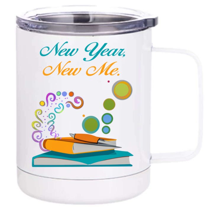 New Year New Me! Great Gift Front & Back 12oz Stainless Steel Tumbler Cup