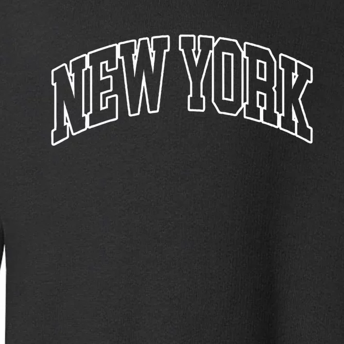 New York Ny Throwback Design Classic Toddler Sweatshirt