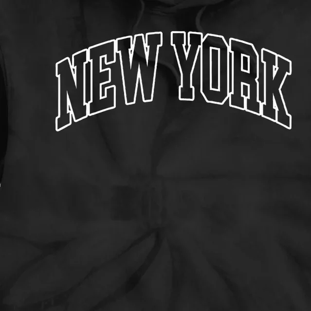 New York Ny Throwback Design Classic Tie Dye Hoodie