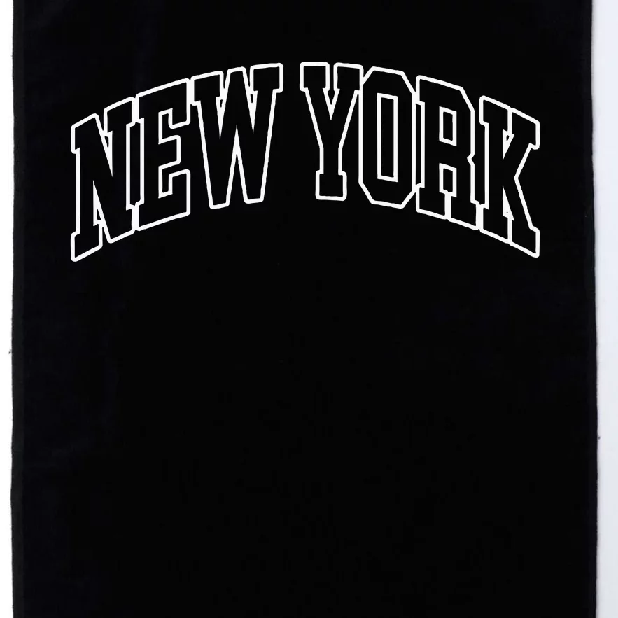 New York Ny Throwback Design Classic Platinum Collection Golf Towel