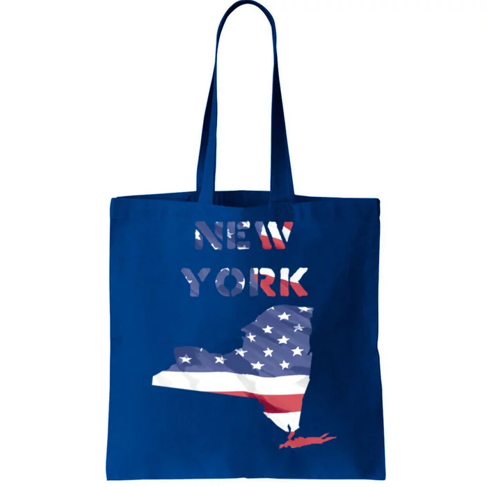 New York Ny United States America Patriotic Usa Flag Pride Cute Gift Tote Bag