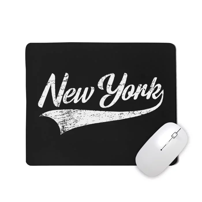 New York Nyc Throwback Design Worn Style Design Classic Mousepad