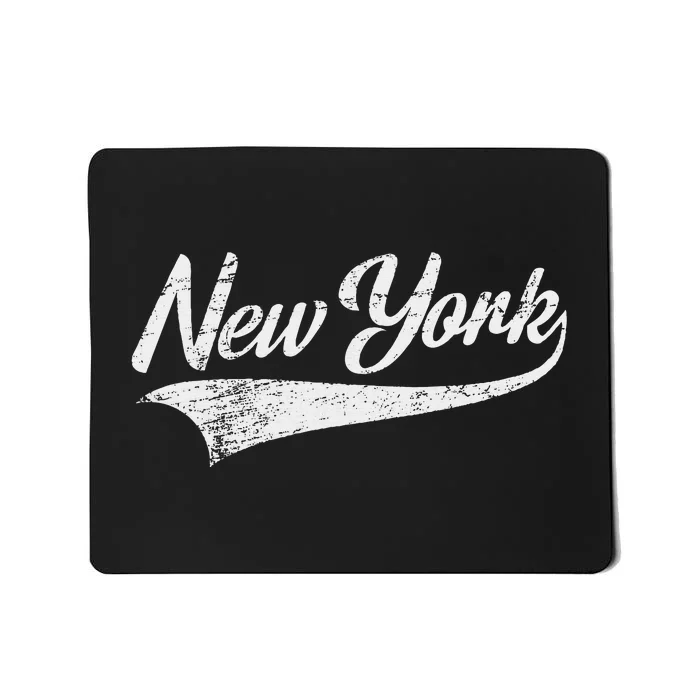 New York Nyc Throwback Design Worn Style Design Classic Mousepad