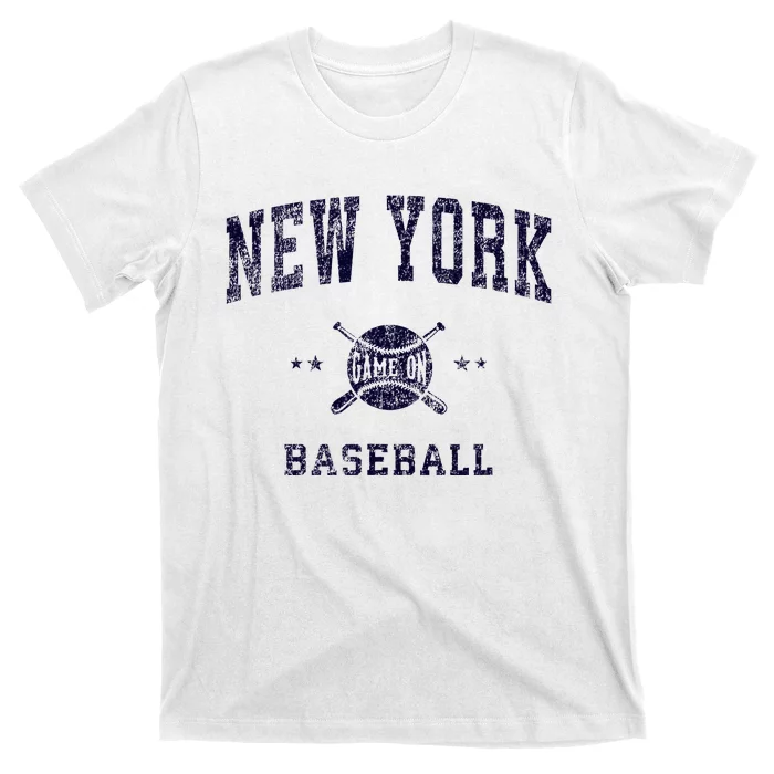 New York Ny Vintage Baseball Throwback T-Shirt