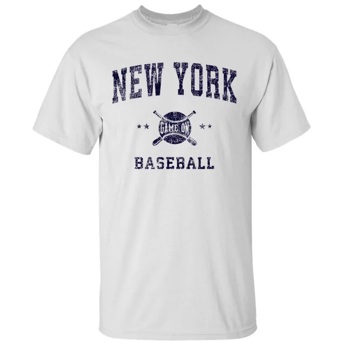 New York Ny Vintage Baseball Throwback Tall T-Shirt