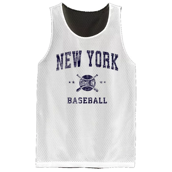 New York Ny Vintage Baseball Throwback Mesh Reversible Basketball Jersey Tank