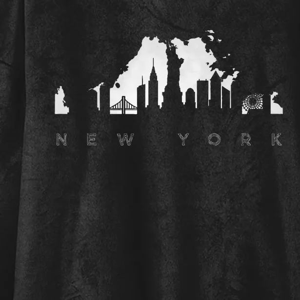 New York Hooded Wearable Blanket