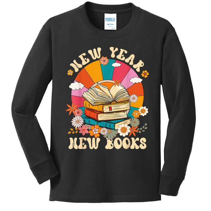 New Year New Book Happy New Year 2024 Kids Long Sleeve Shirt